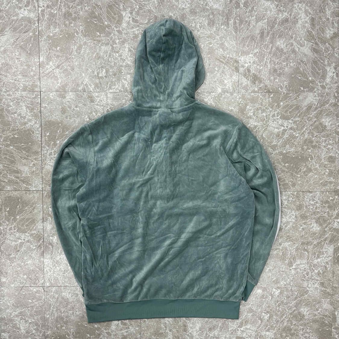 아디다스 신형 벨루어 벨벳 코지 하프집 후드티(L) 상품이미지3