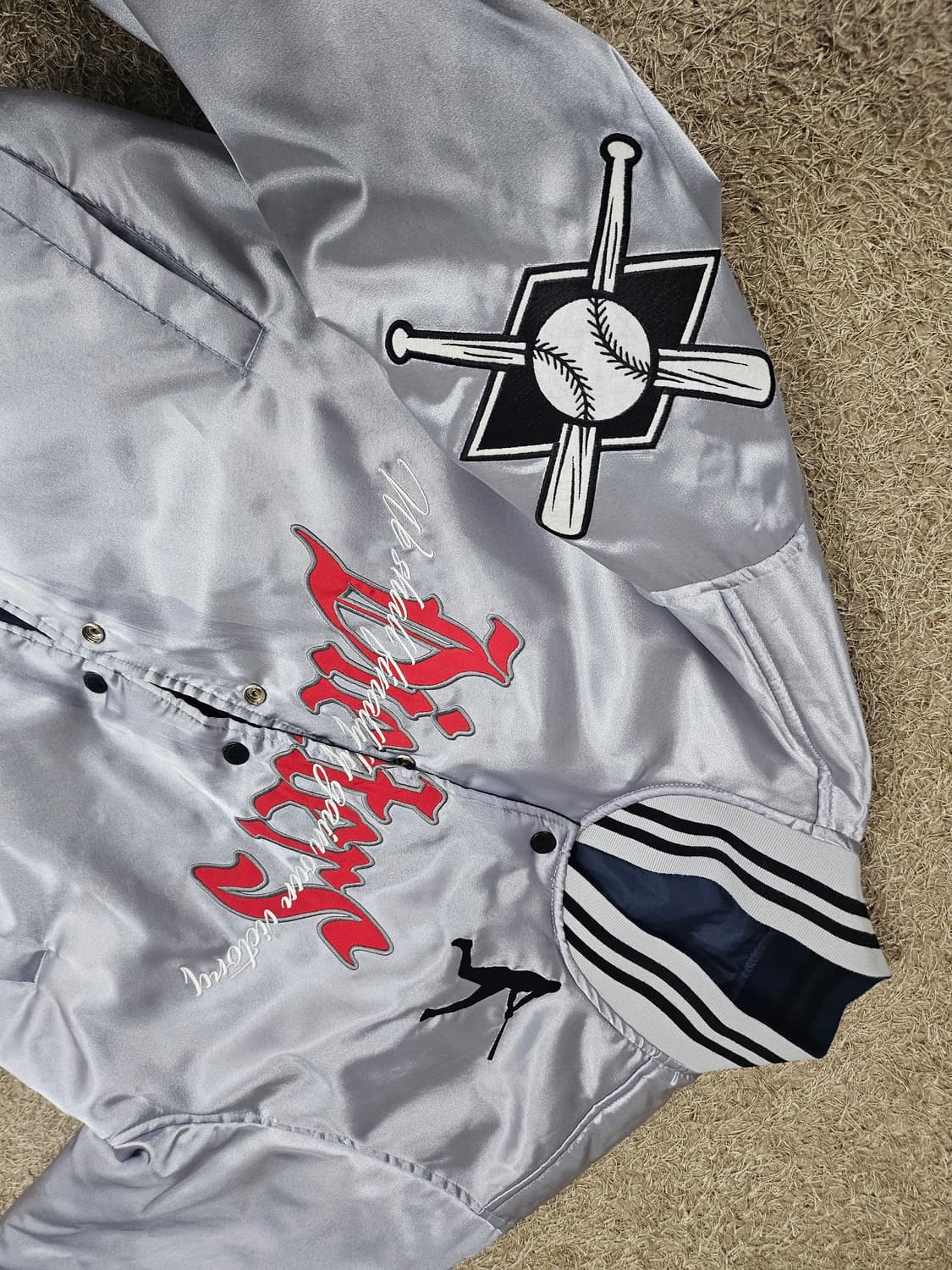 (L-100)스컬프터 남여공용 리버시블 양면  스타디움 자켓 상품이미지7