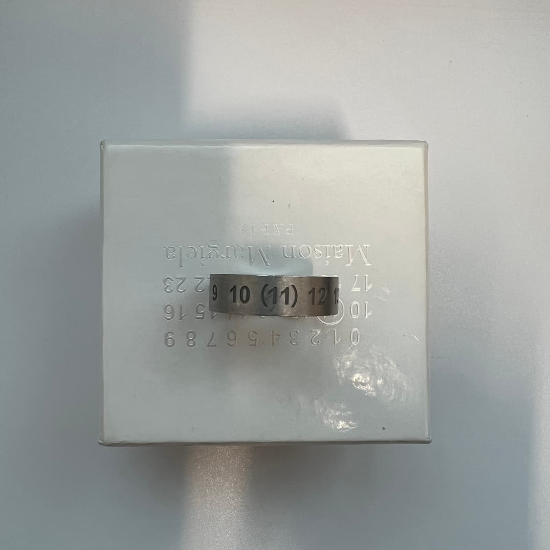 메종 마르지엘라 뉴메리컬 밴드 실버 링 7 상품이미지4