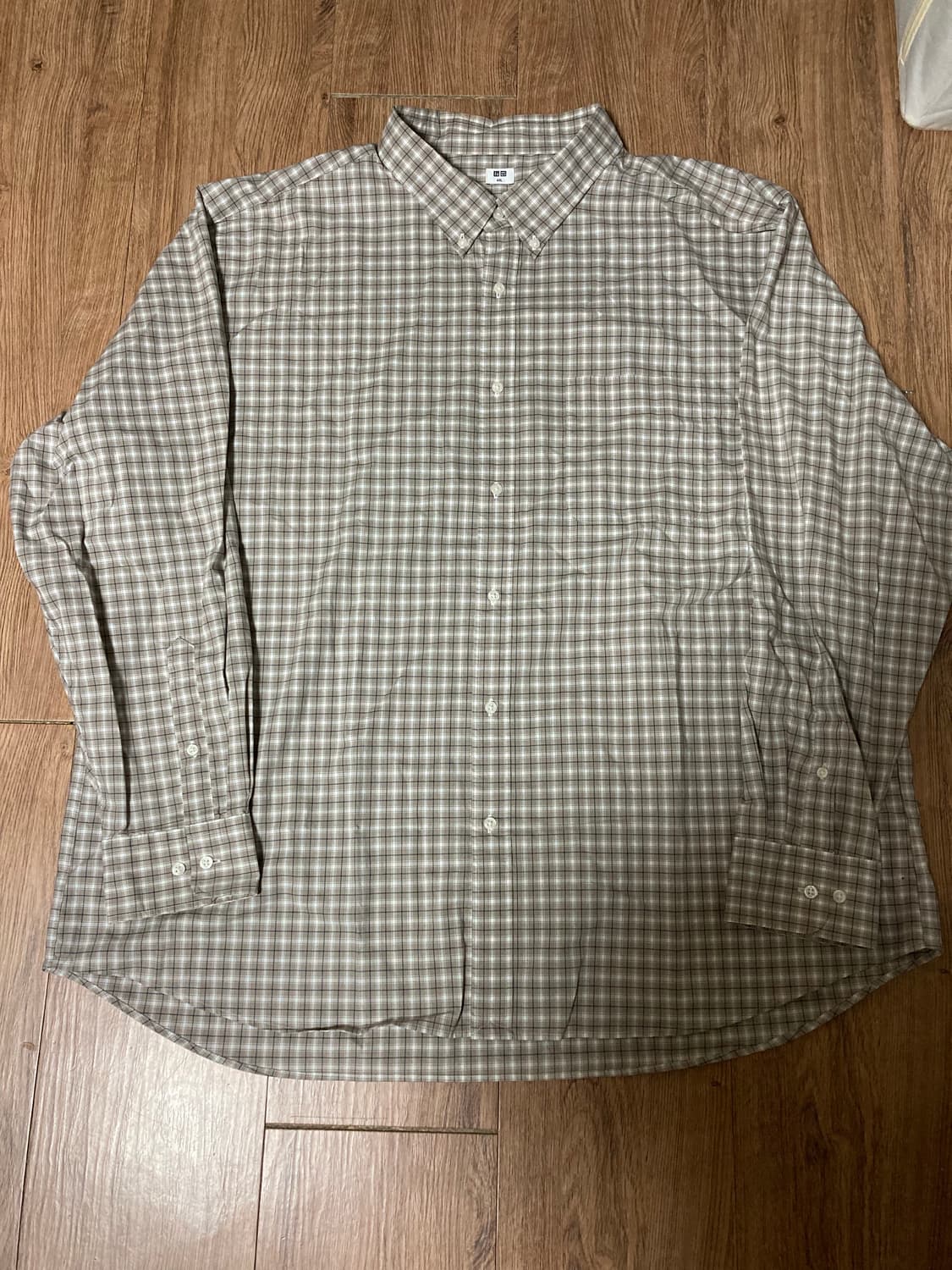 [4XL] 유니클로 오버핏 시티보이 캐쥬얼 체크 셔츠 남방 상품이미지2