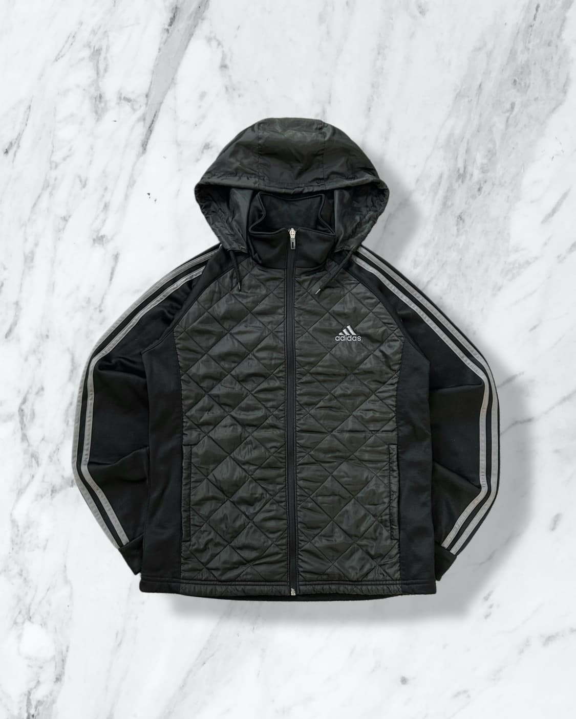 아디다스 하이브리드 기모 후드집업 상품이미지1