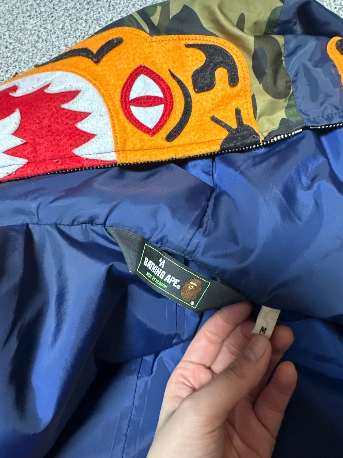 [M] 베이프 점퍼 네이비 상품이미지7