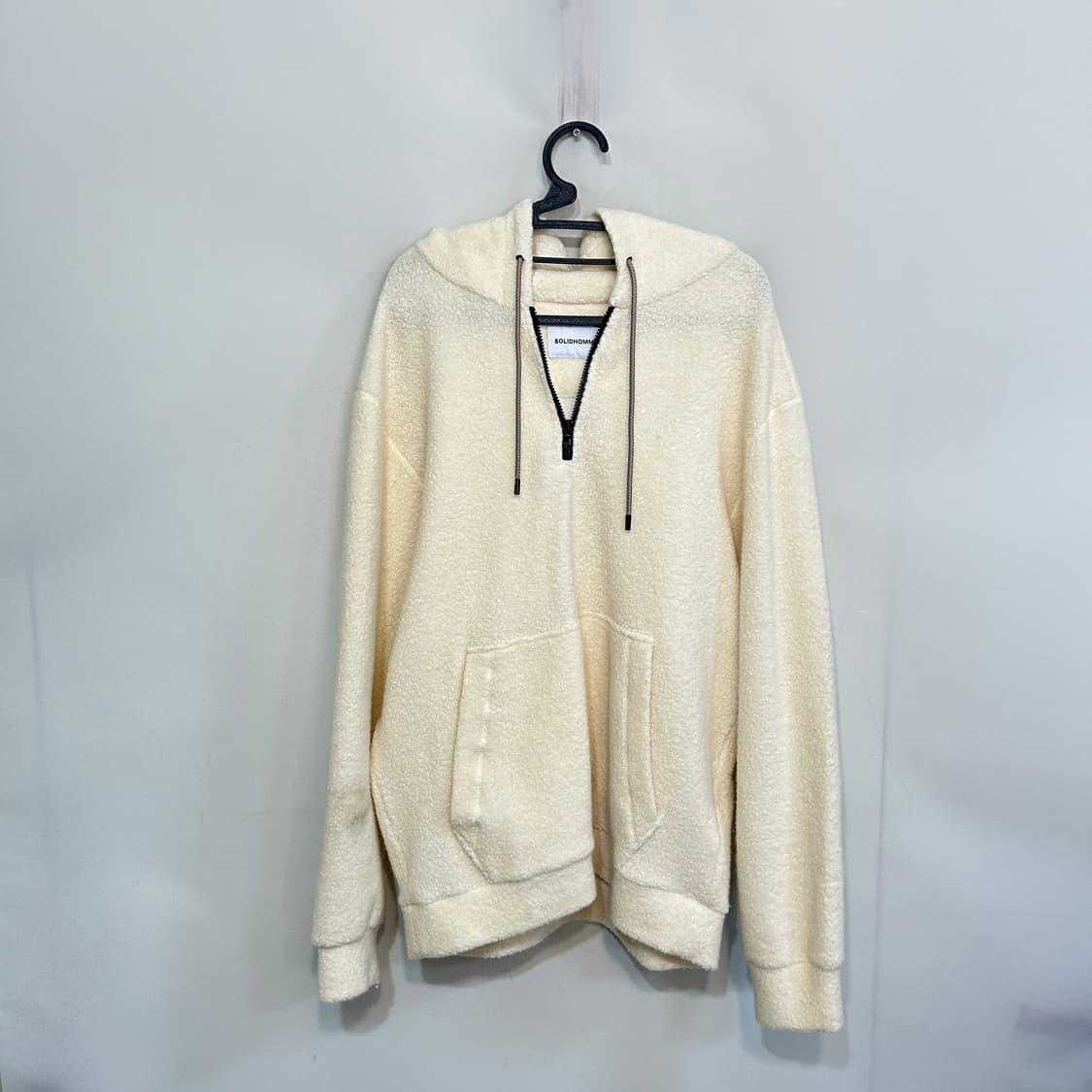 솔리드옴므 뽀글이 하프 집업 105 상품이미지1