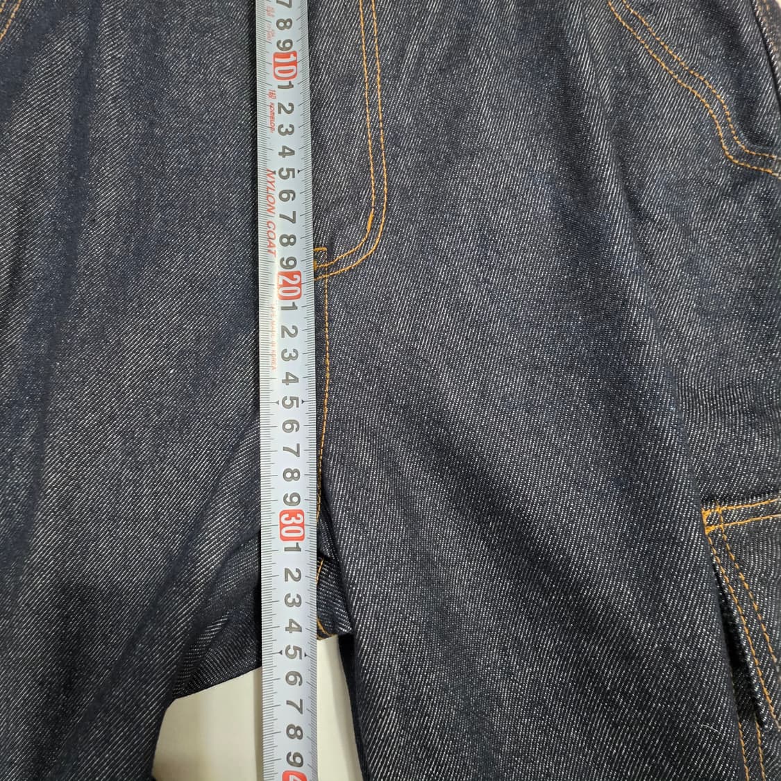 1133 [DECRT] 데님 카고 와이드 팬츠 32 상품이미지6