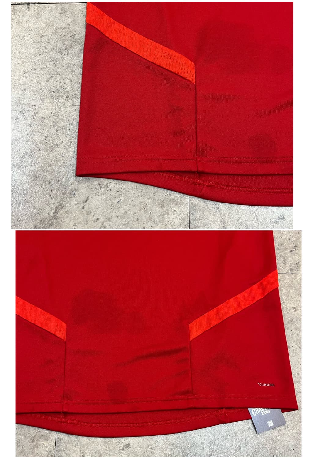 아디다스 티로 트레이닝 탑 레드 2XL #csz4123 상품이미지6