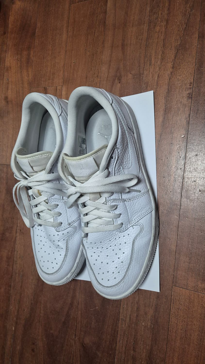 나이키 에어 조던 1 로우 트리플 화이트 골프 상품이미지3