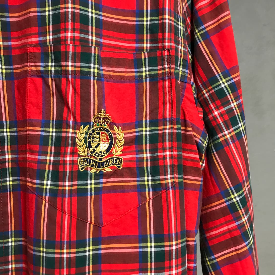 폴로 랄프로렌 체크 셔츠 레드 90 상품이미지4
