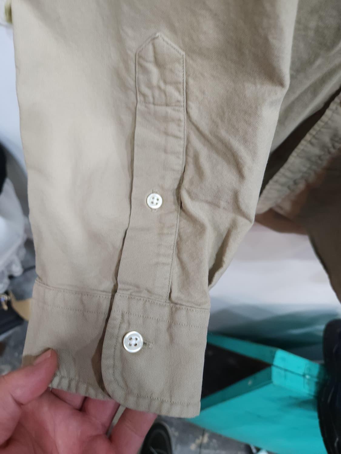 폴로 랄프로렌 베이지 가먼트다이 옥스포드 셔츠

 상품이미지6