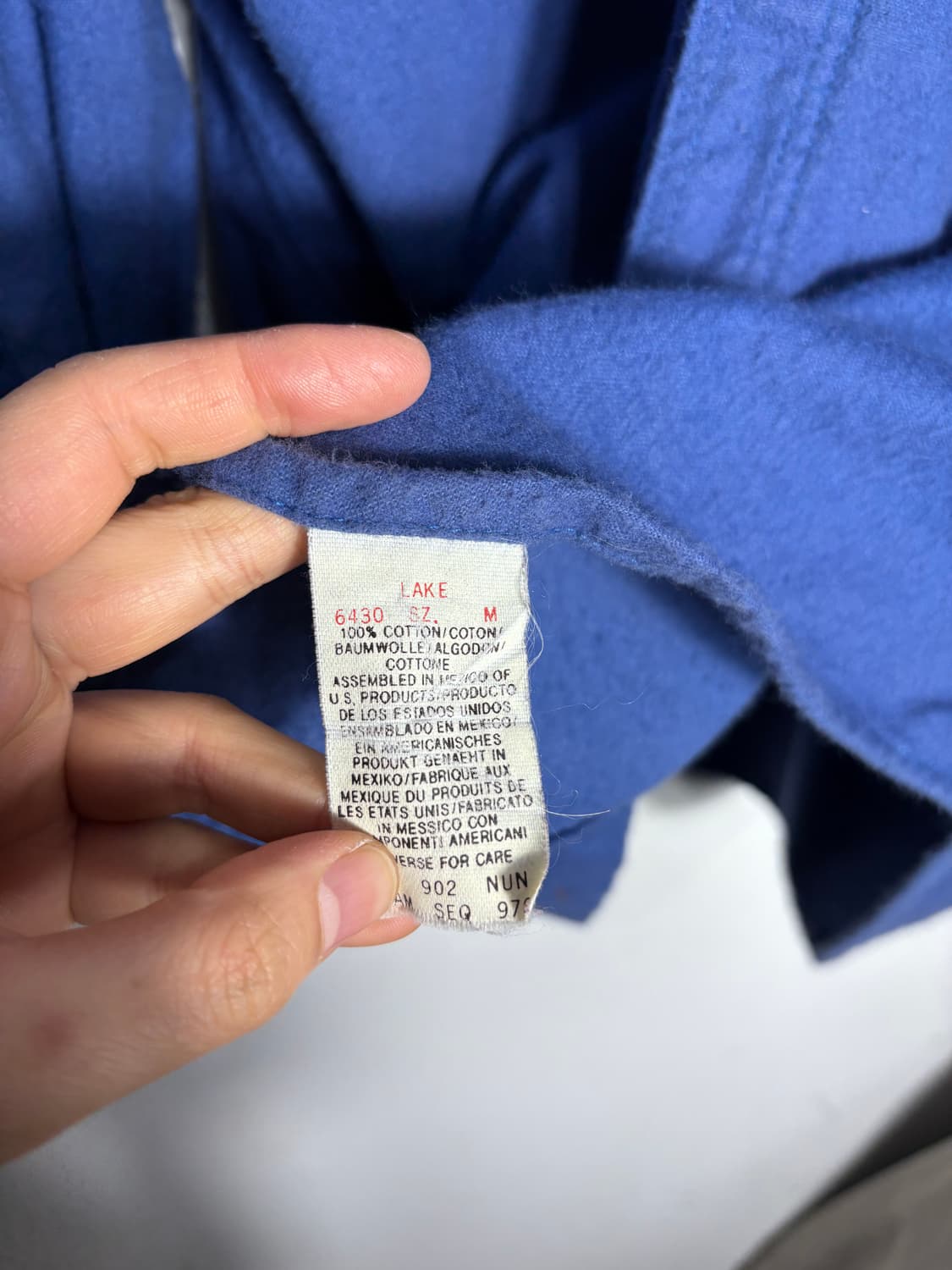 Woolrich 울리치 블루 코튼 셔츠 상품이미지4