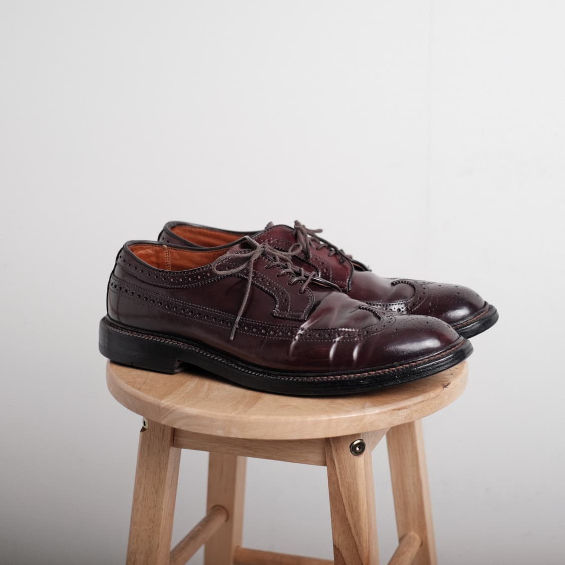 알든 975 9D(270-275)사이즈 버건디 코도반 윙팁 더비 상품이미지6