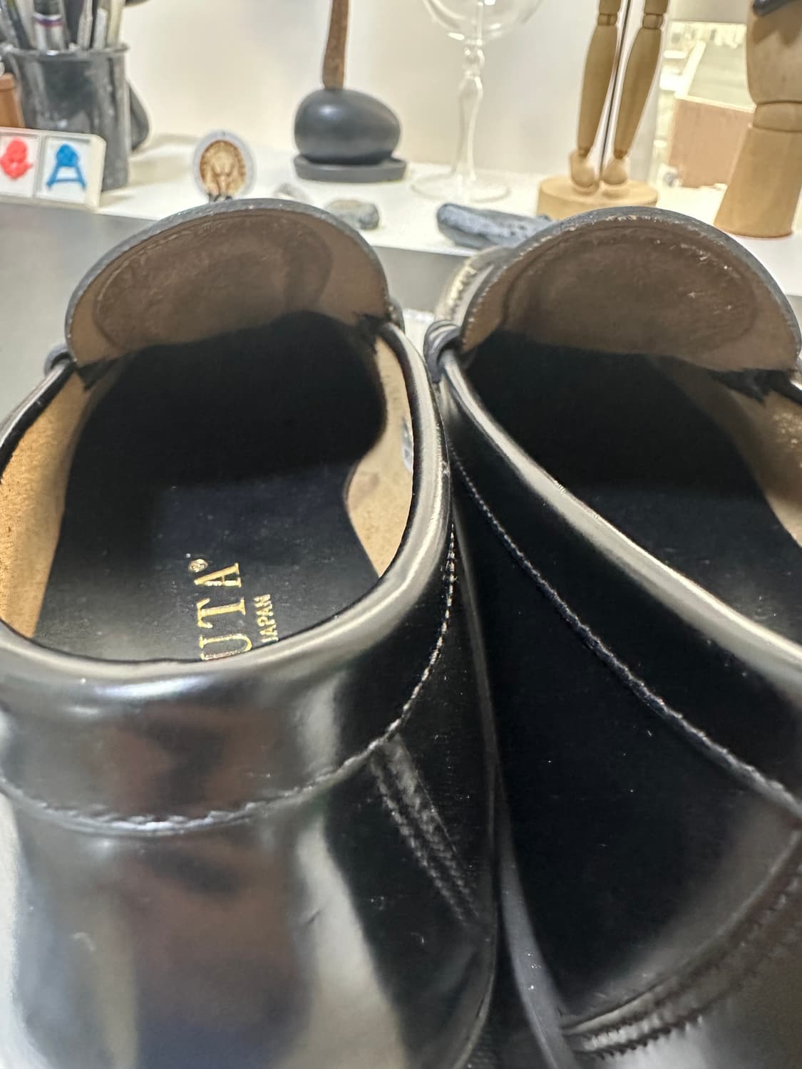 하루타 906 소가죽블랙 로퍼 270 상품이미지7