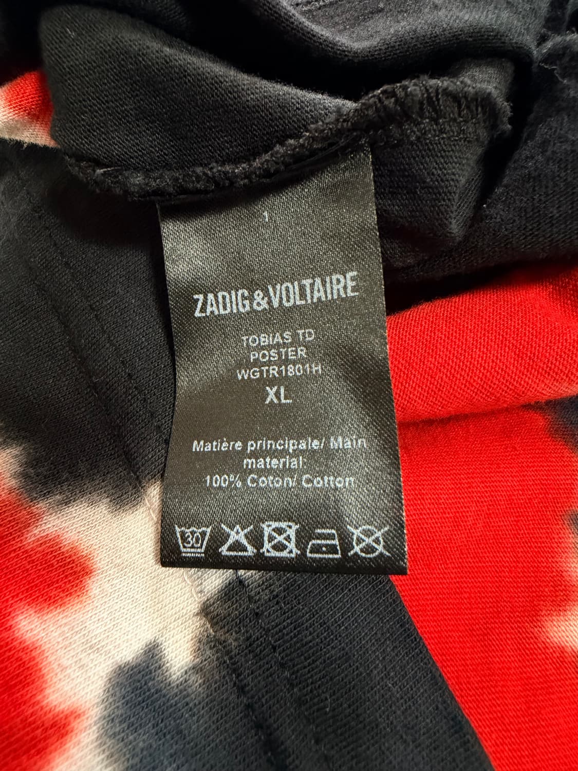 [Zadig & Voltaire] 타이다이 포스터 그래픽 락 티셔츠 상품이미지7
