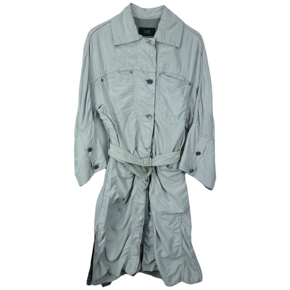 [한섬 타임] 오버사이즈 셔링 벨티드 트렌치코트 M17067 상품이미지2