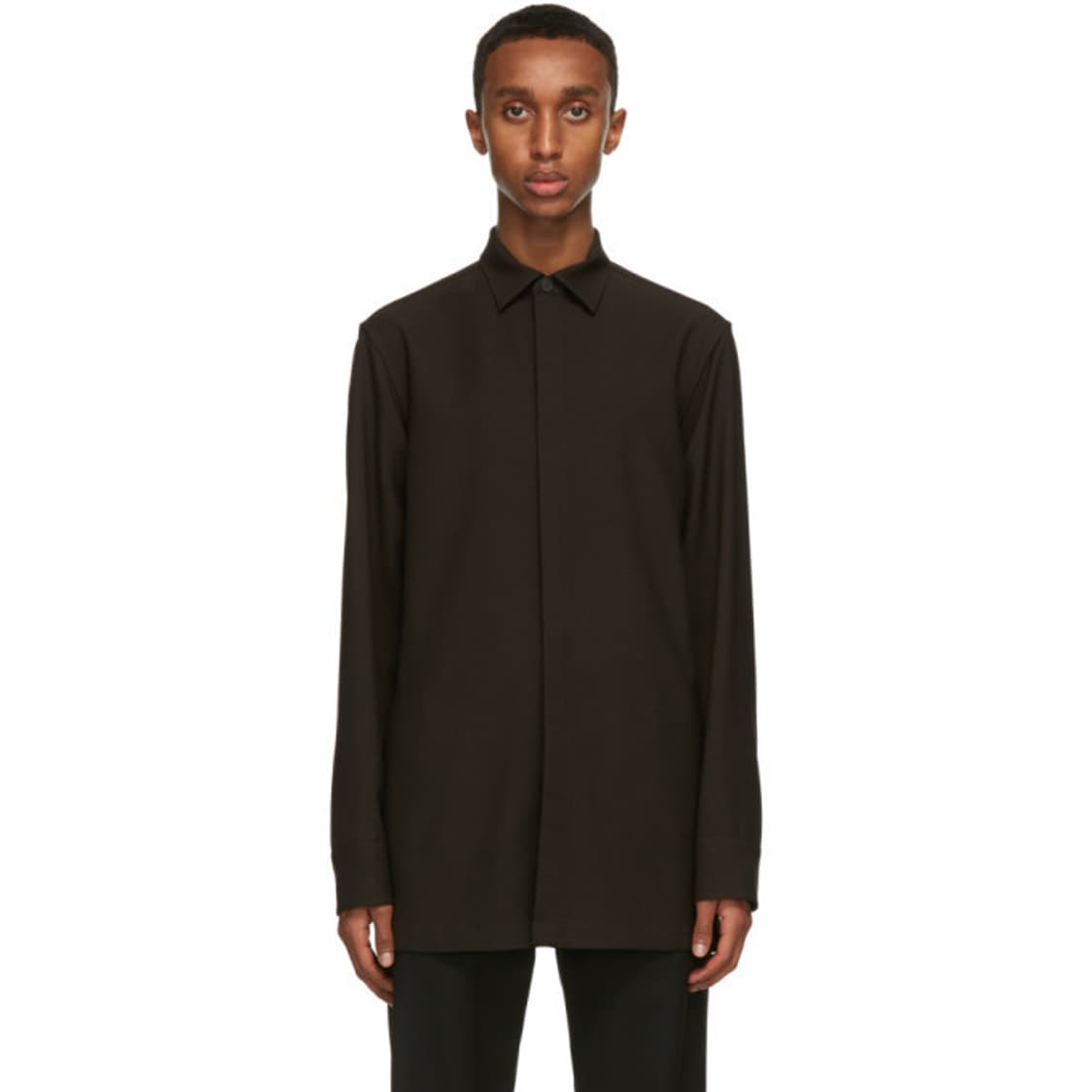 [L] 더로우 zach shirt wool 상품이미지1