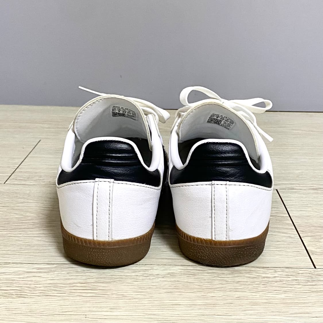 아디다스 삼바 비건 화이트블랙 265 상품이미지4