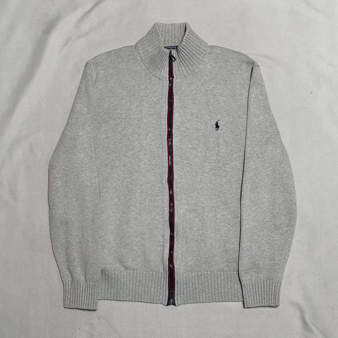 L 폴로랄프로렌 코튼 그레이 니트 집업 상품이미지2