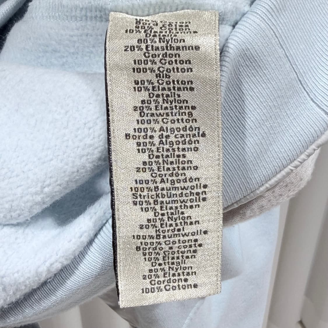 (S+/ XL) / 에르메스 신형 크루넥 슬리브 블루 후드집업 상품이미지6