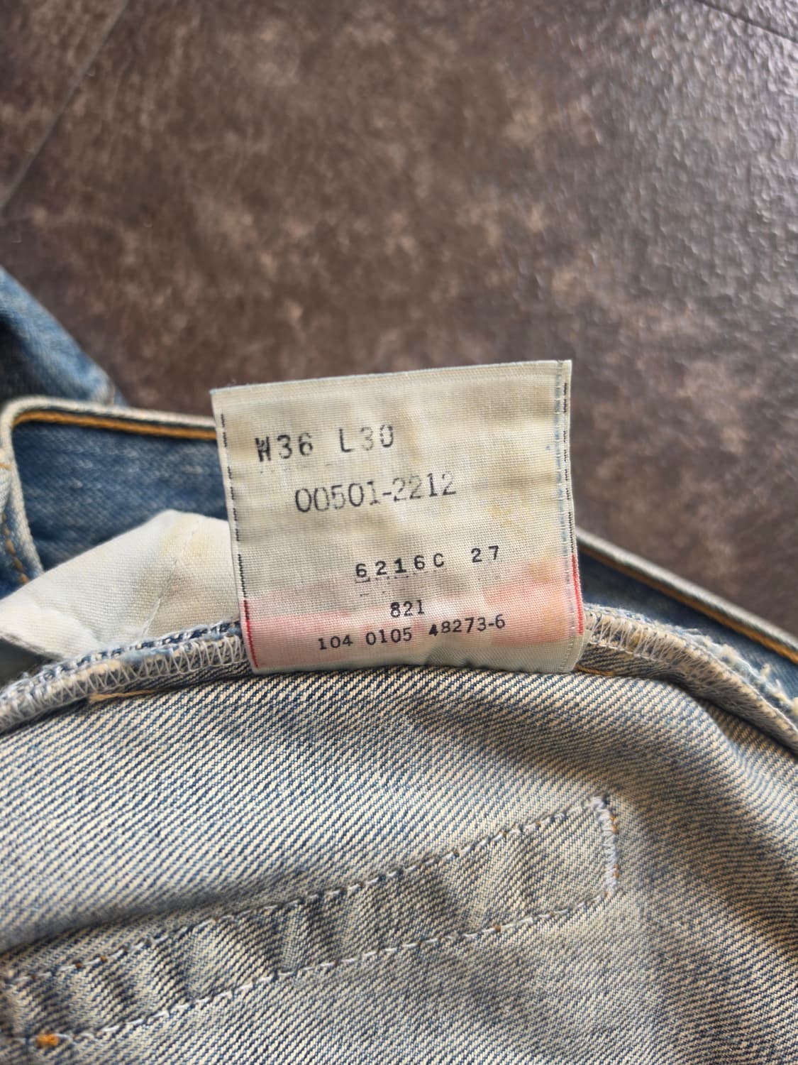 #리바이스(Levi's) 오리지널 501 데님 팬츠 W36 L30 상품이미지4