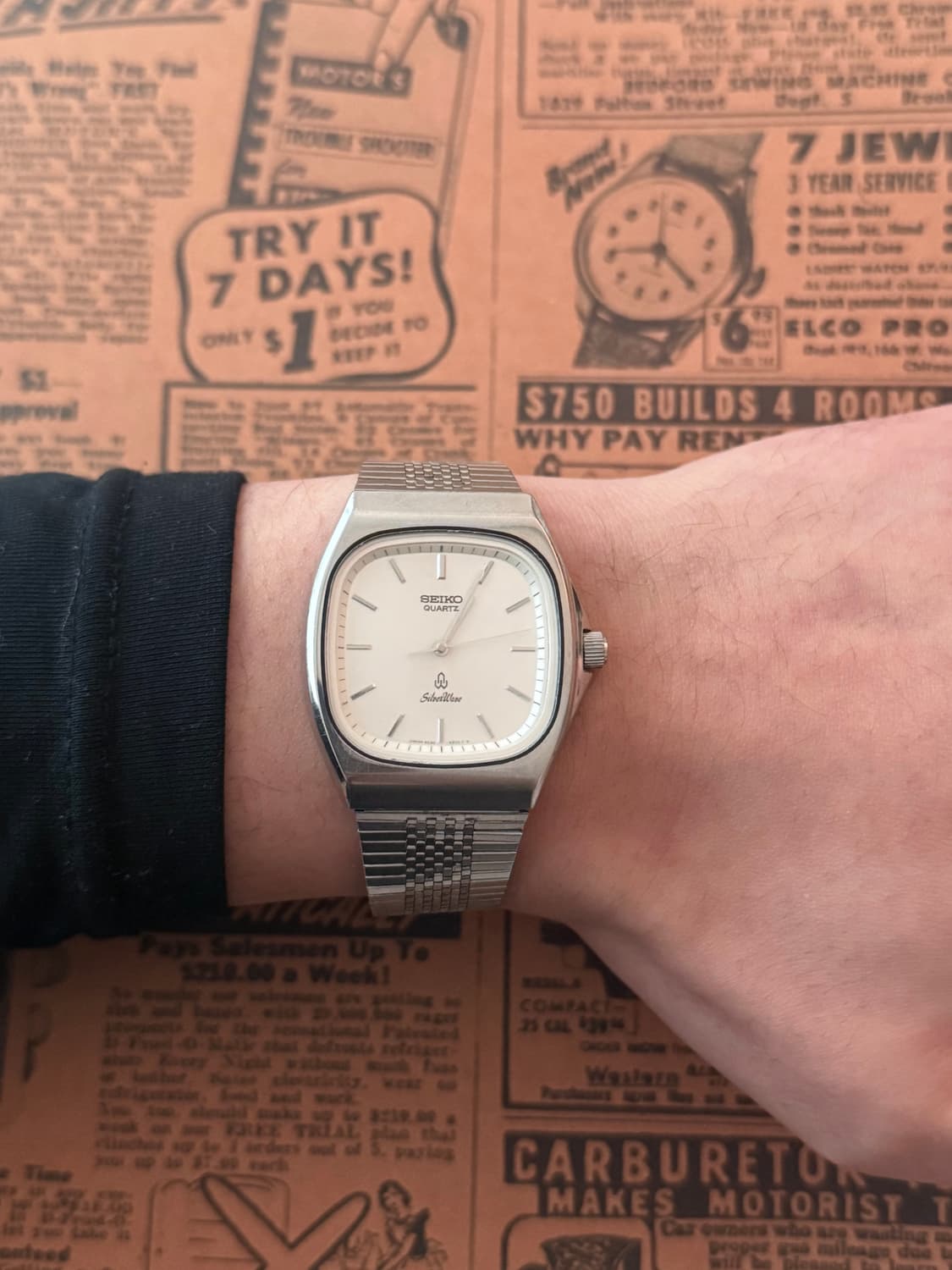 세이코 Seiko Silverwave 스퀘어 쿼츠 상품이미지4