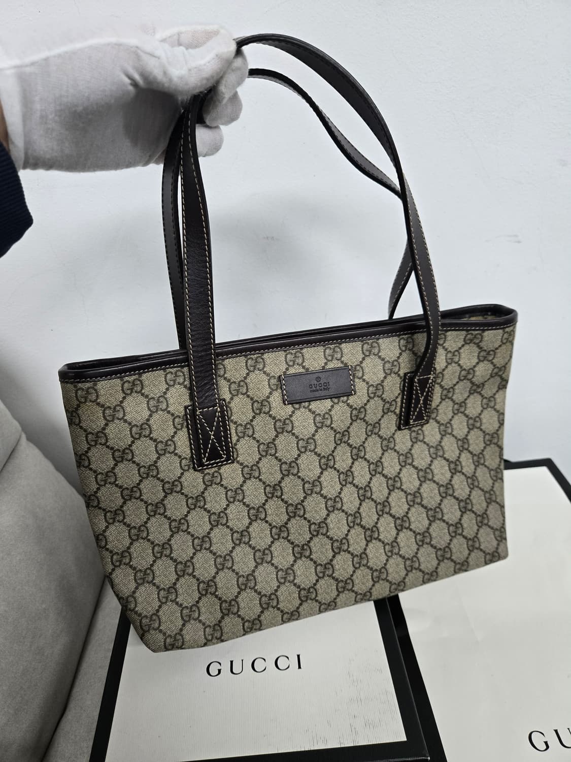 [보증서 정품] 구찌 시그니처 토트백 상품이미지5