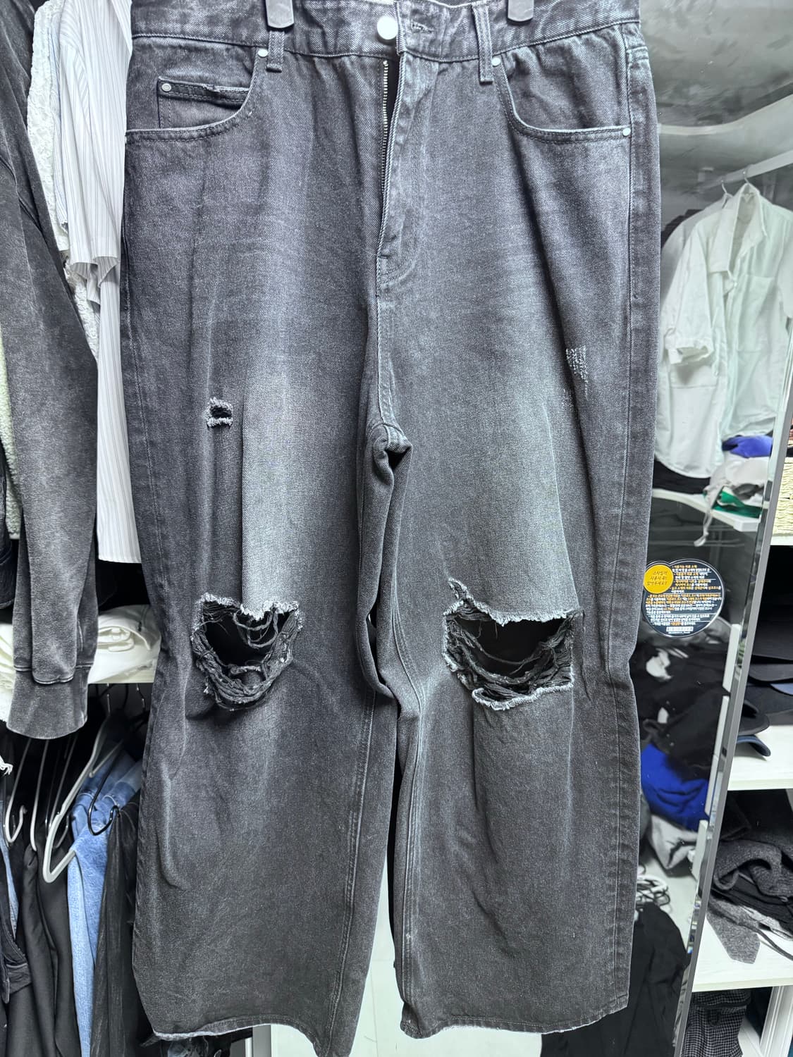 (중고/50) 마틴플랜 web wide denim black 50사이즈 상품이미지4