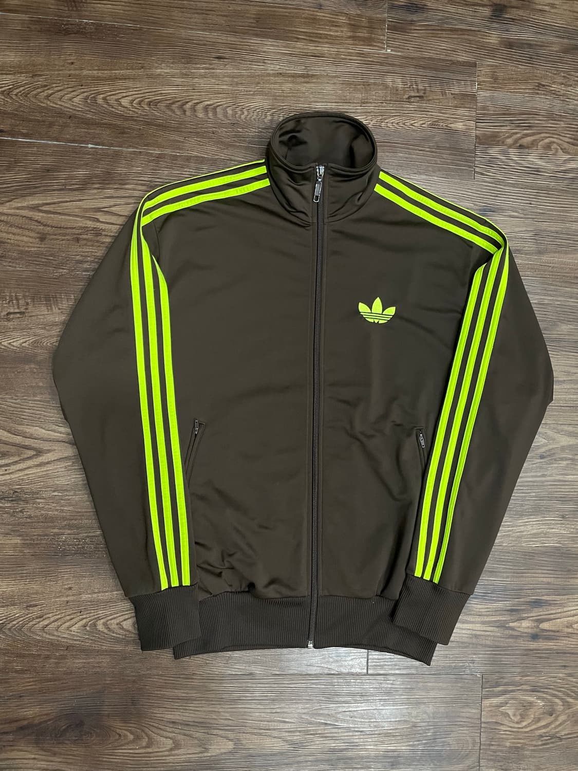 아디다스 파이어버드 트랙탑 져지 브라운 형광 상품이미지3