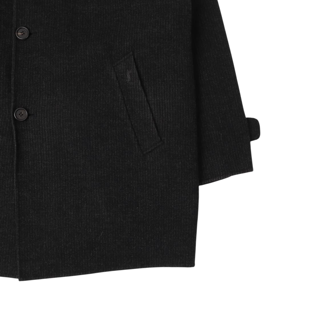 입생로랑 뿌르 옴므 ysl로고 울 하프 코트 상품이미지3