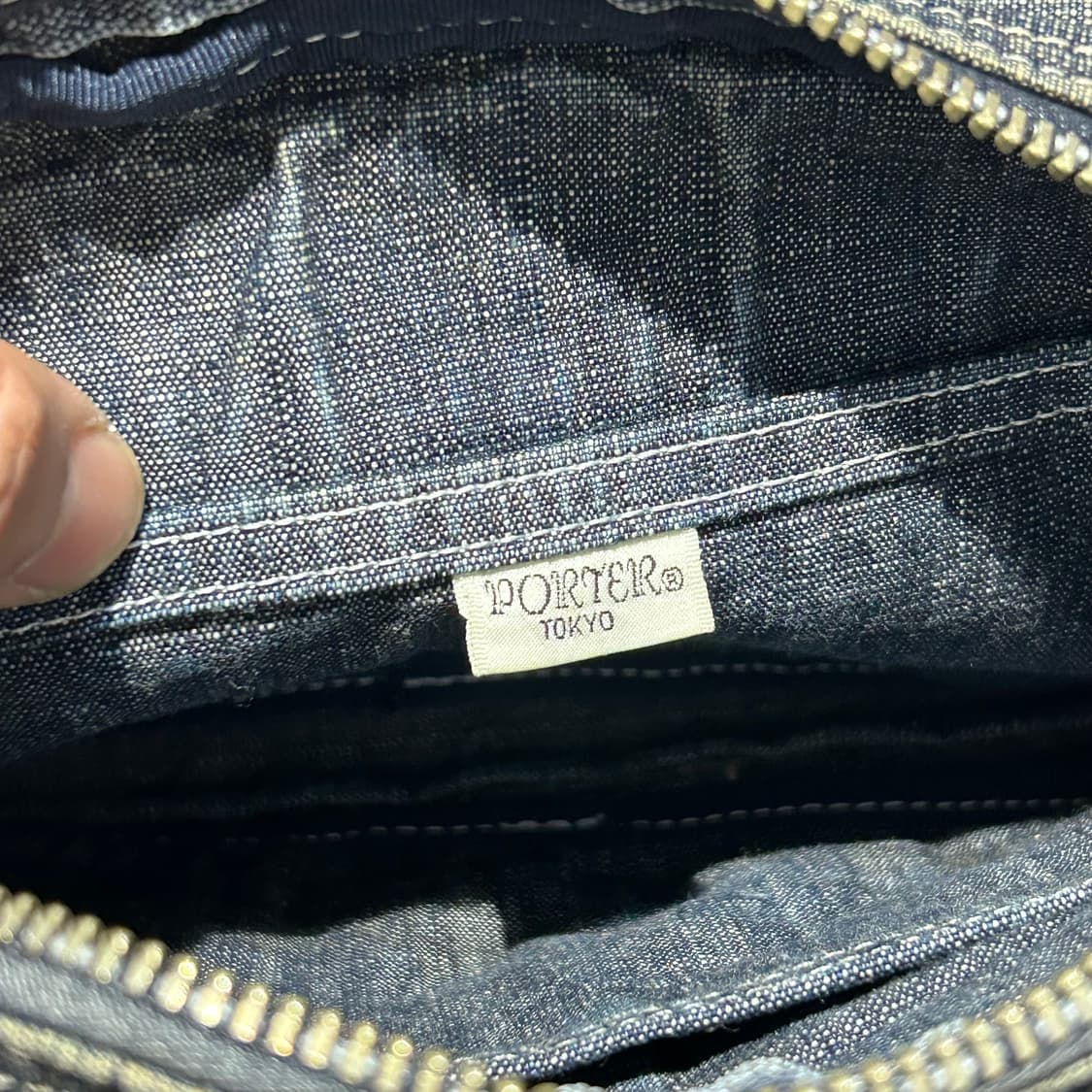 요시다 포터 코튼 데님 크로스백 숄더백 P26 상품이미지8