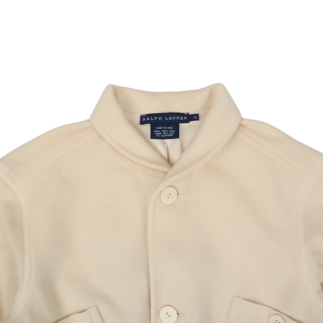폴로 랄프로렌 아이보리 울 실크 크롭 자켓 상품이미지2