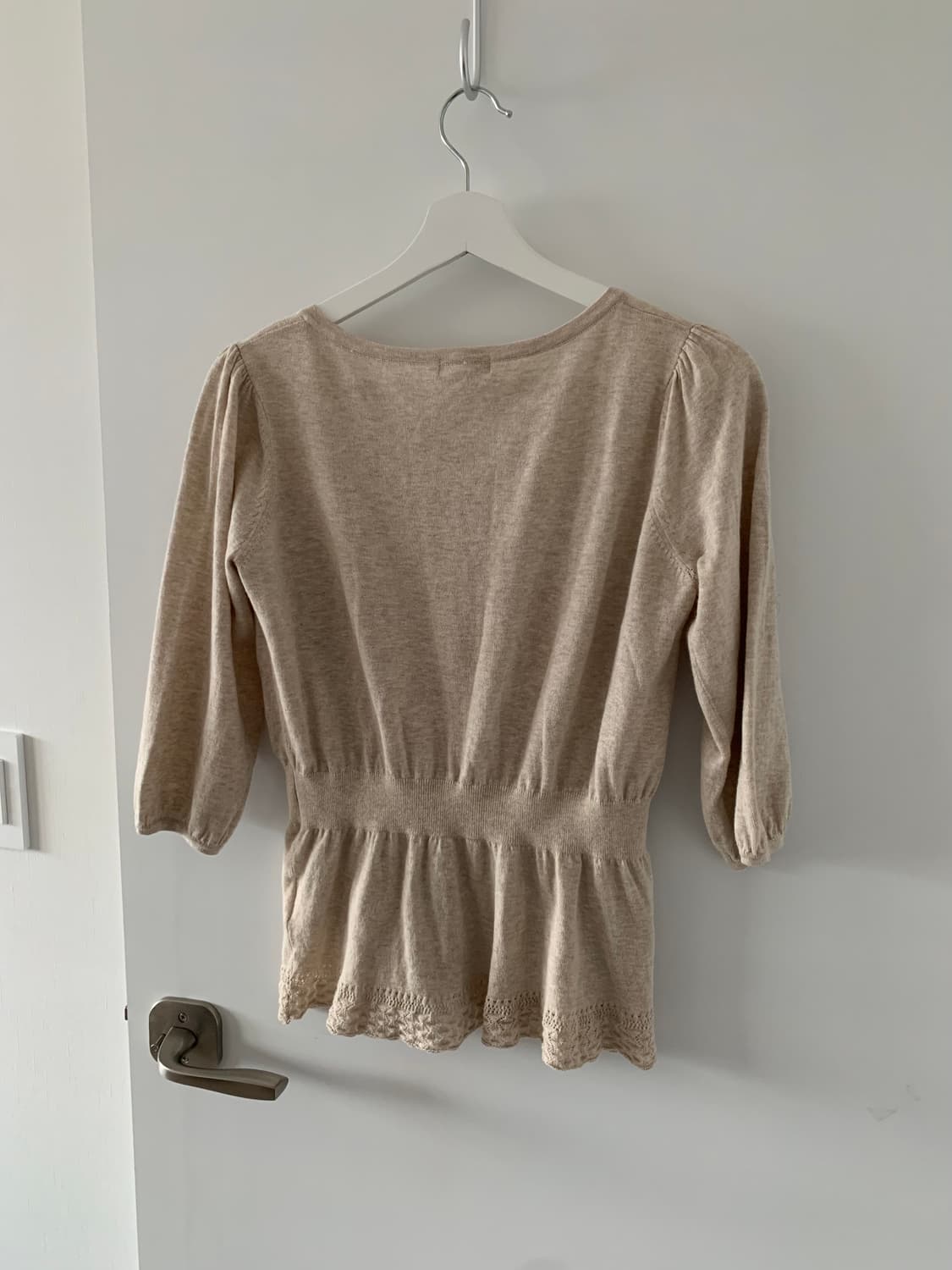 오트밀 밴딩 가디건 상품이미지5