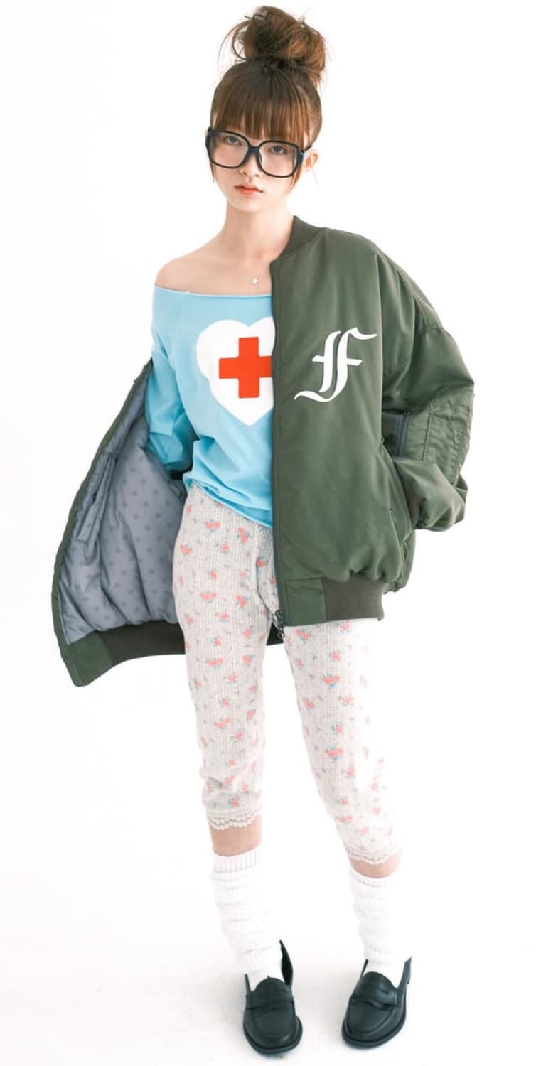 샵페어리 봄버자켓 카키 상품이미지1