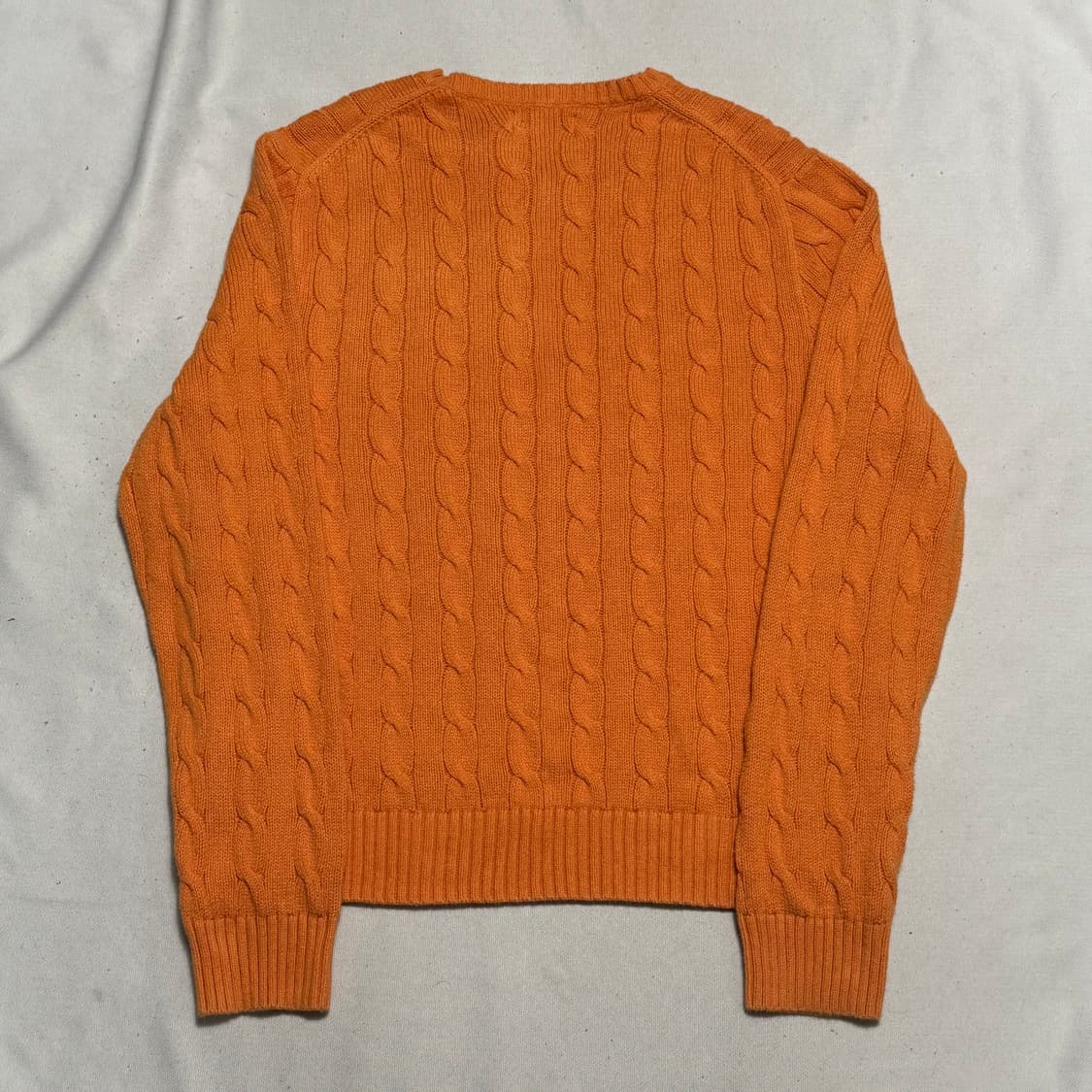 L 폴로랄프로렌 오렌지 케이블 니트 상품이미지3