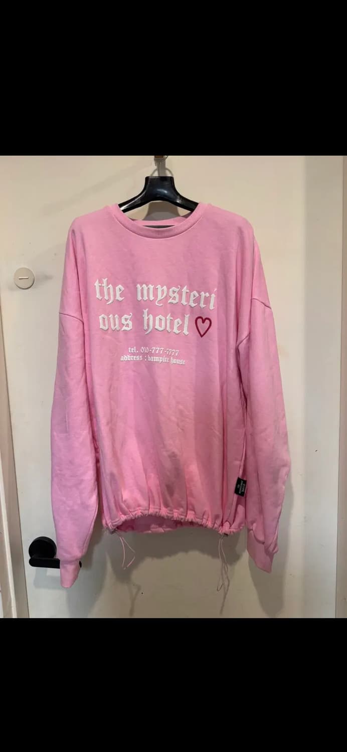 더미스테리어스호텔 핑크 스웻셔츠 상품이미지2