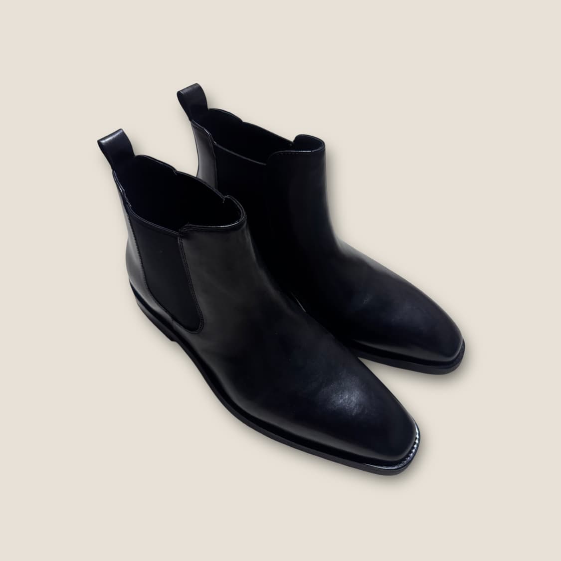 소가죽 핸드메이드 블랙 첼시부츠 (43 / 270) 상품이미지4