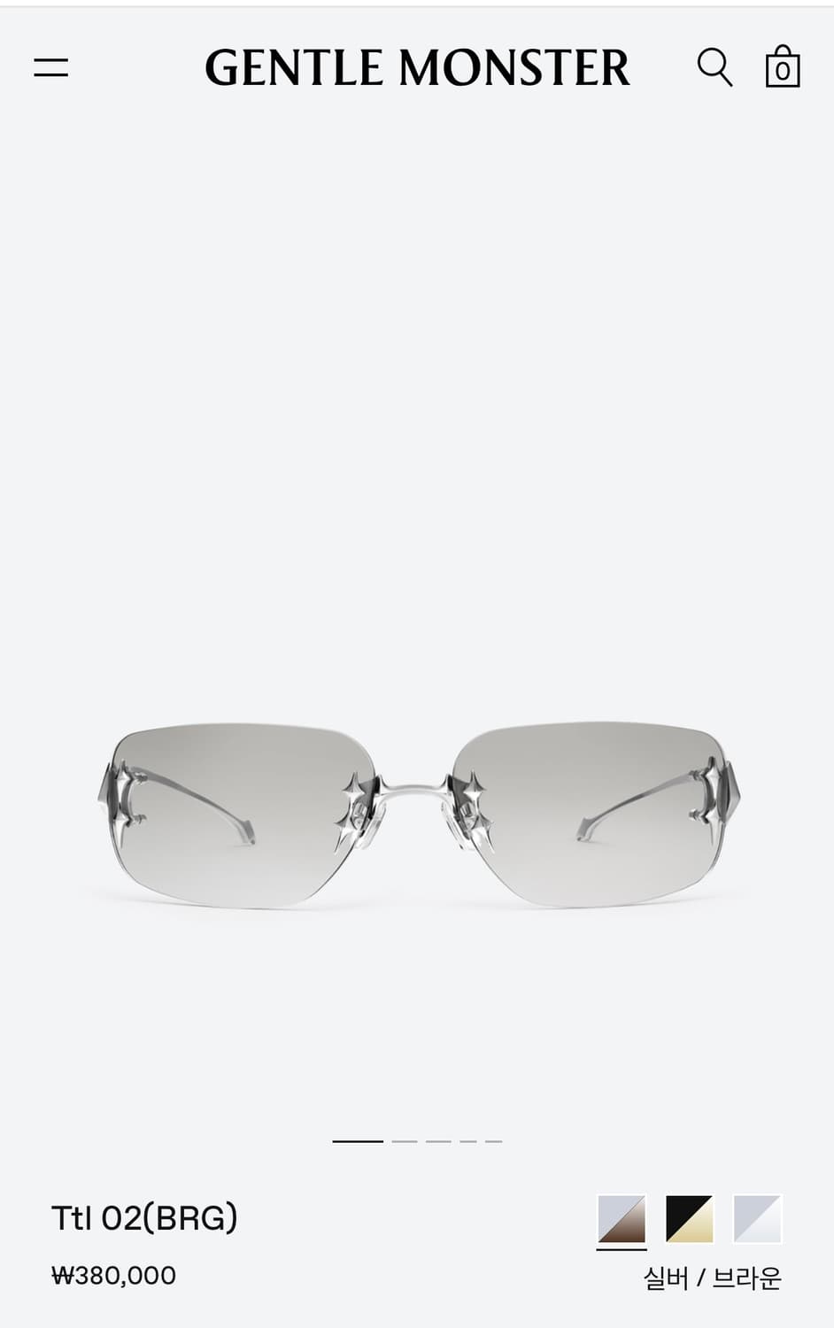 젠틀몬스터 선글라스 TTL 02 (BRG) 팝니다 ! 상품이미지1