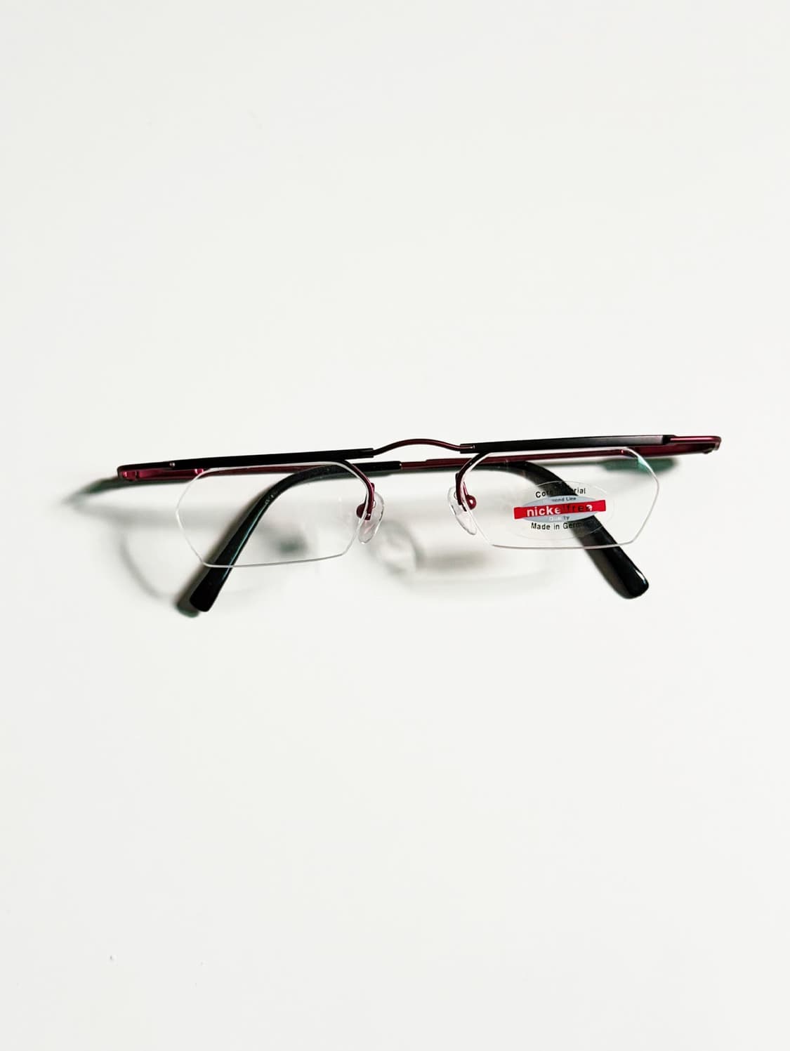 90s 독일제 세미 하프림 와이어 프레임 빈티지 안경 상품이미지1