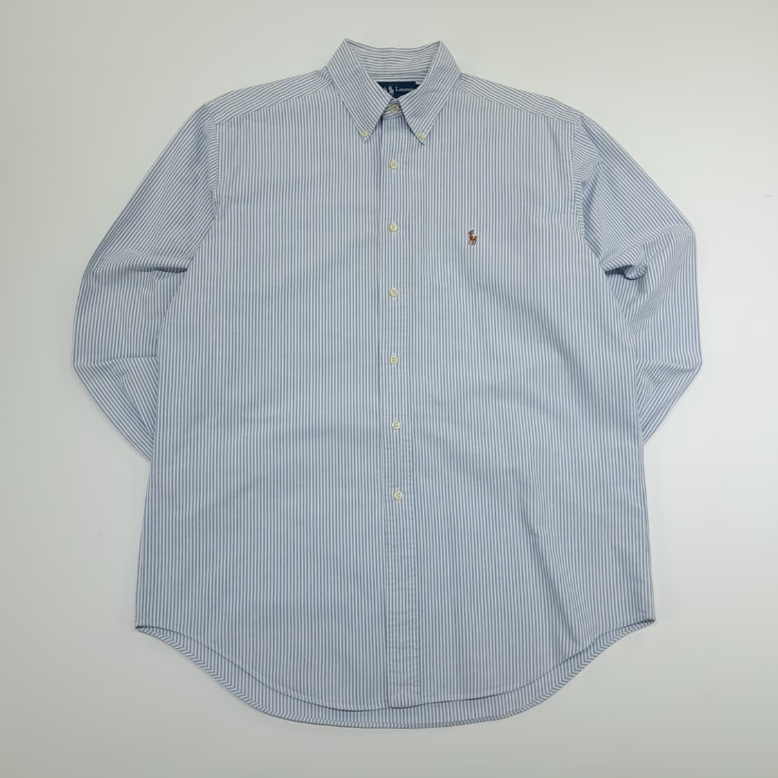 CN955 XL 폴로 랄프로렌 클래식블루 스트라이프 긴팔 셔츠 남방 상품이미지1