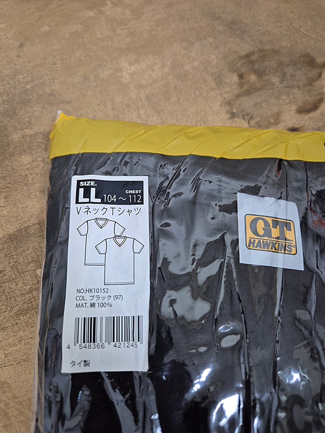 GT-Hawkins V넥 반팔, 100% Cotton 2장 (LL) 상품이미지3