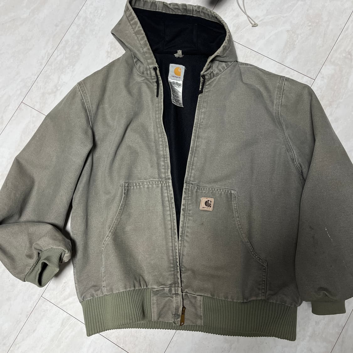 Carhartt 칼하트 액티브 자켓 세이지 그린 L사이즈 J180SAG 상품이미지1
