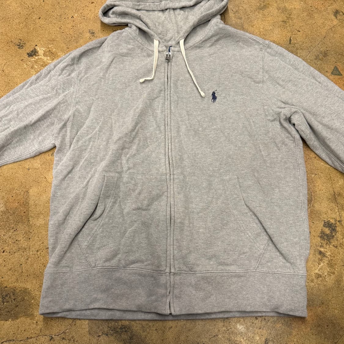 폴로 랄프로렌 그레이 후드집업 상품이미지3