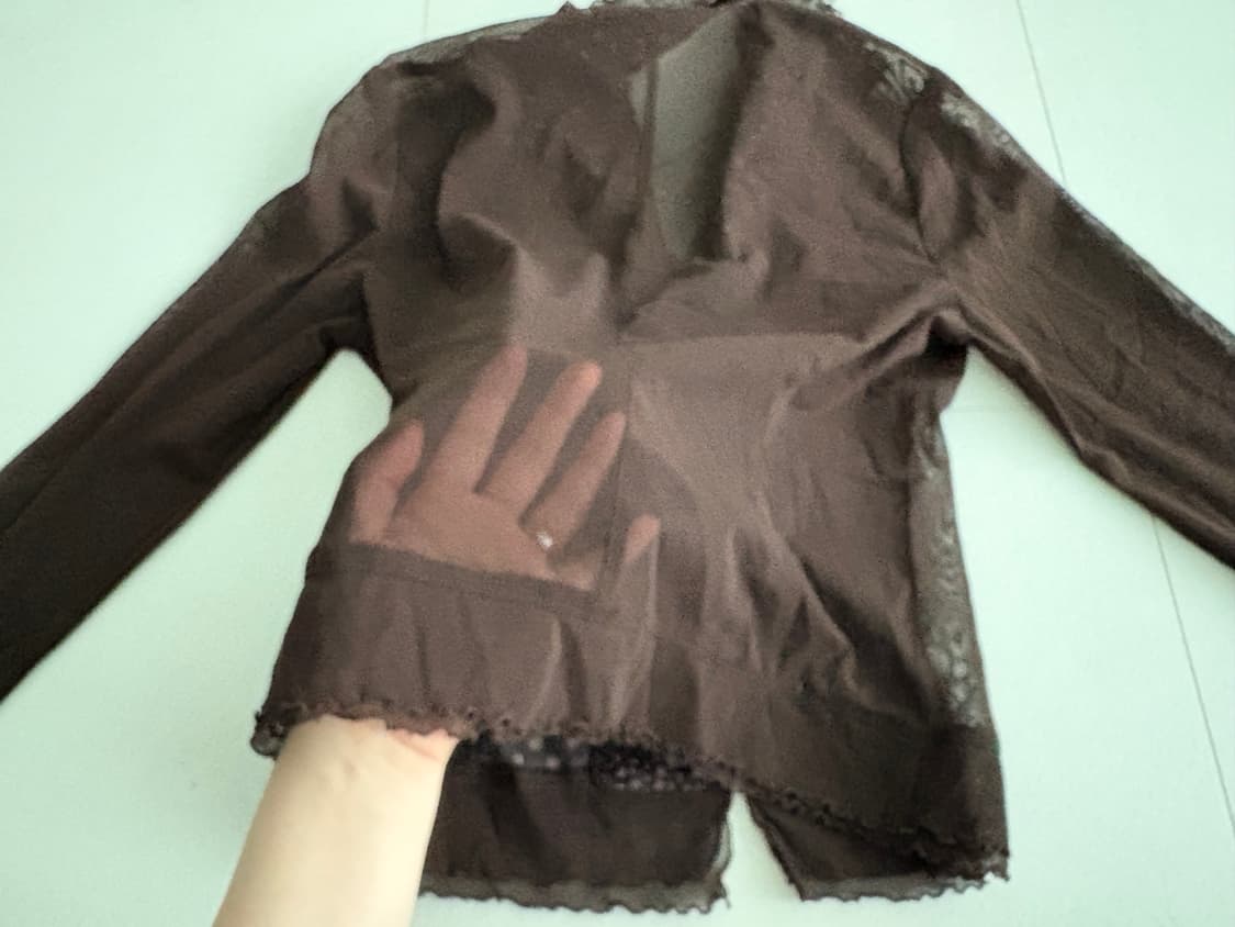 dot floral sheer top 상품이미지3
