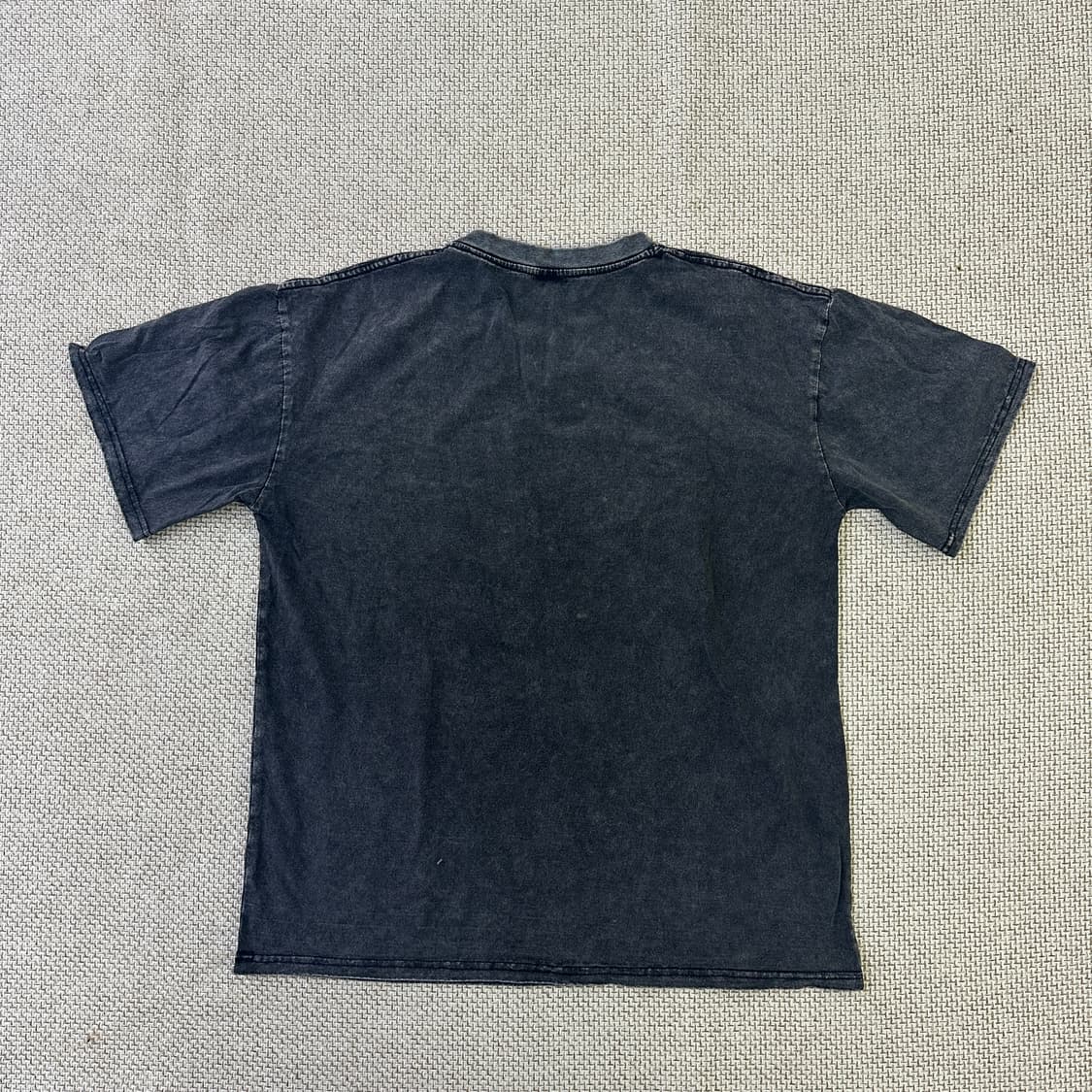 M 빈티지 코튼 차콜 반팔티 0414D 상품이미지4