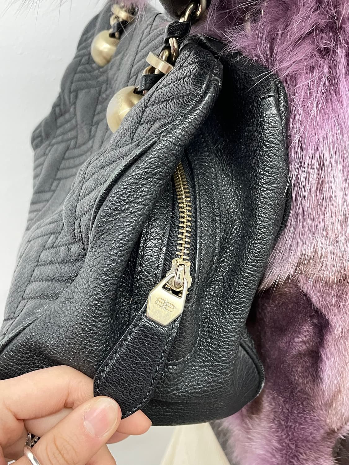 발렌시아가 00s 퀼팅 체인 보스톤백 상품이미지3