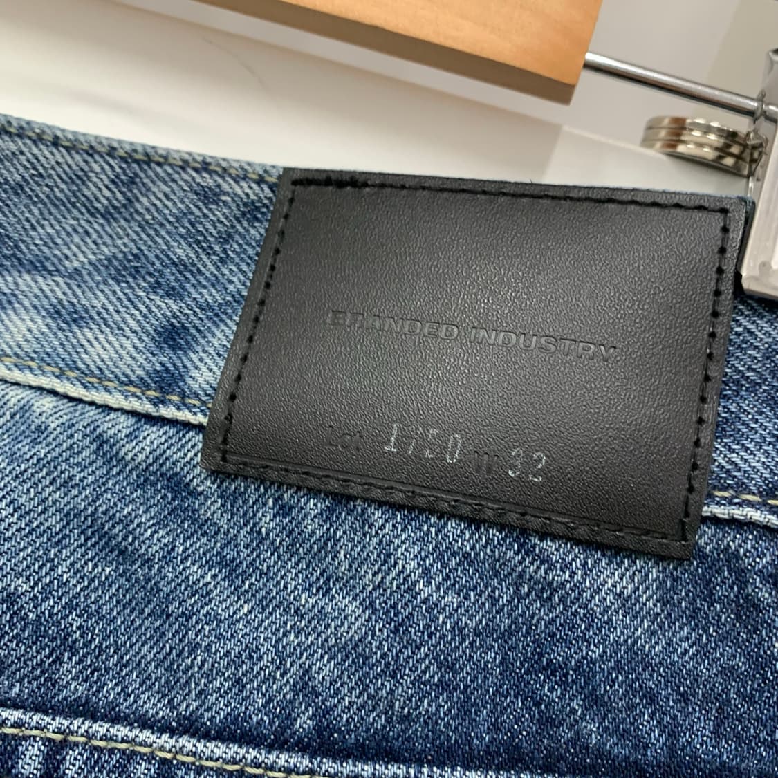 브랜디드 1750 워시드 와이드 데님 팬츠 상품이미지5