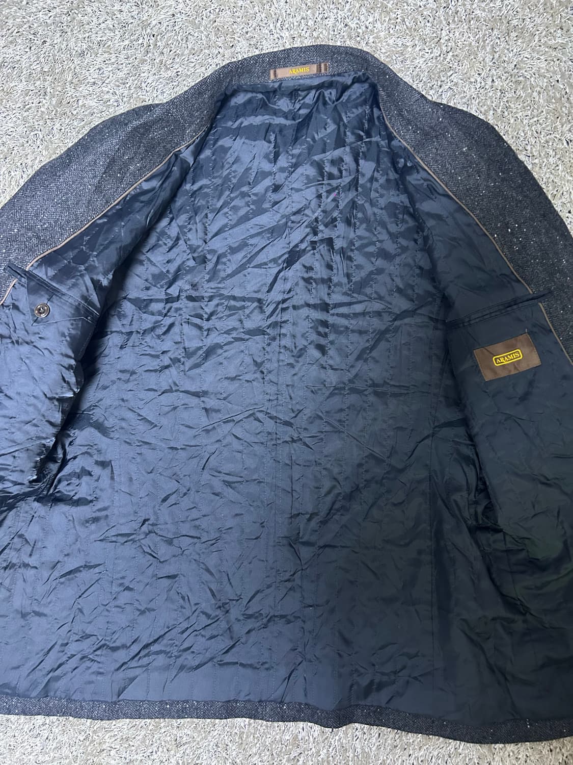 일제 아라미스 체크 블레이저 사이즈 105~110 상품이미지5