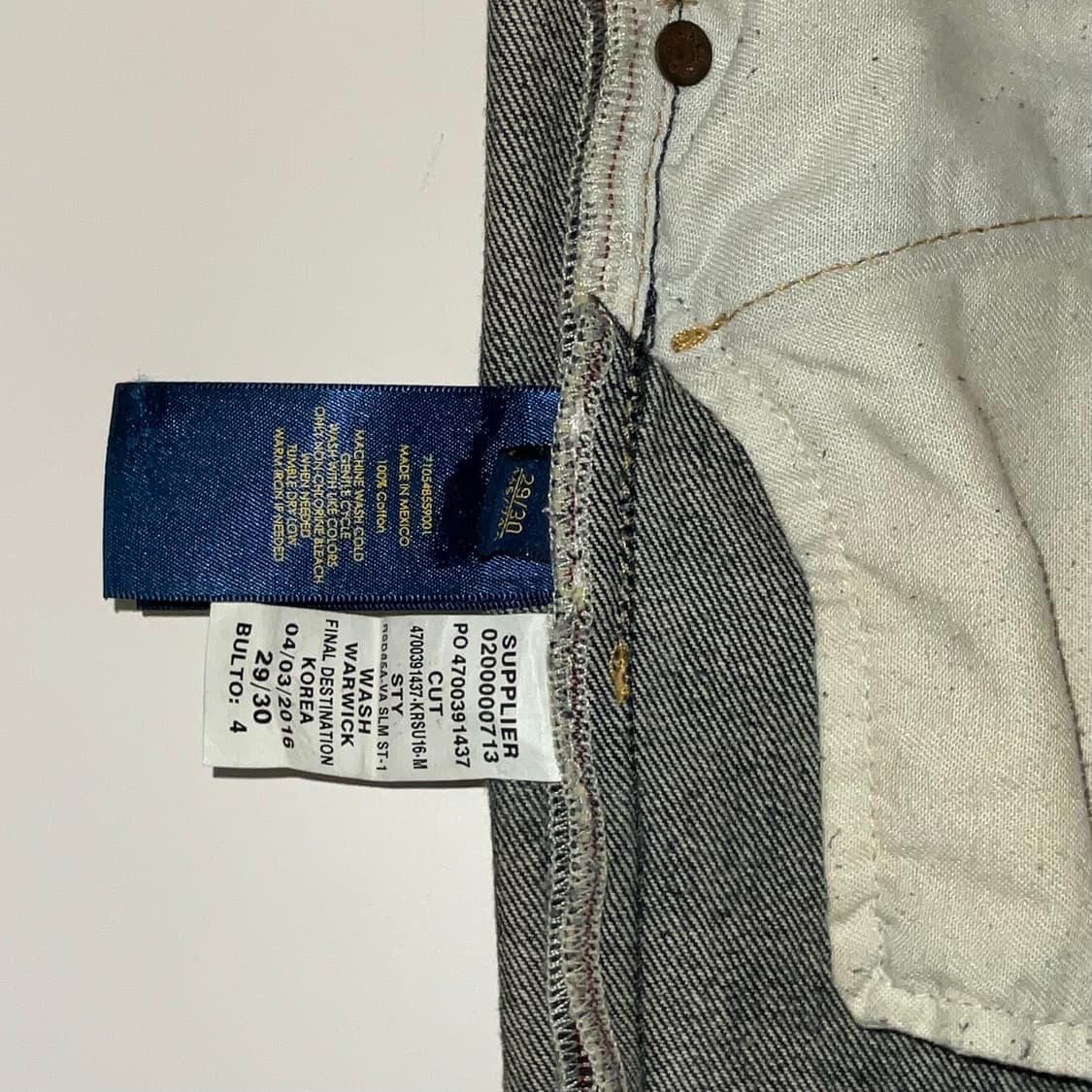 [Polo Ralph Lauren] Slim Straight Denim 상품이미지6
