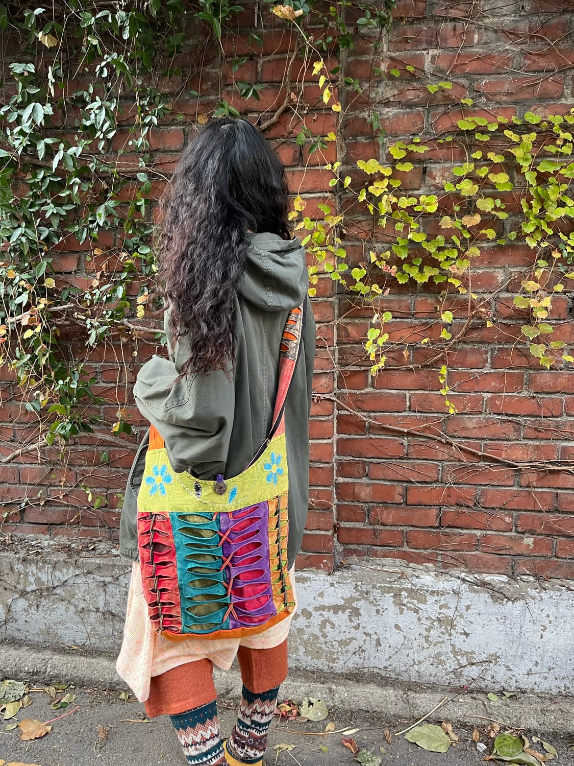 히피무드 패치 크로스백 상품이미지4