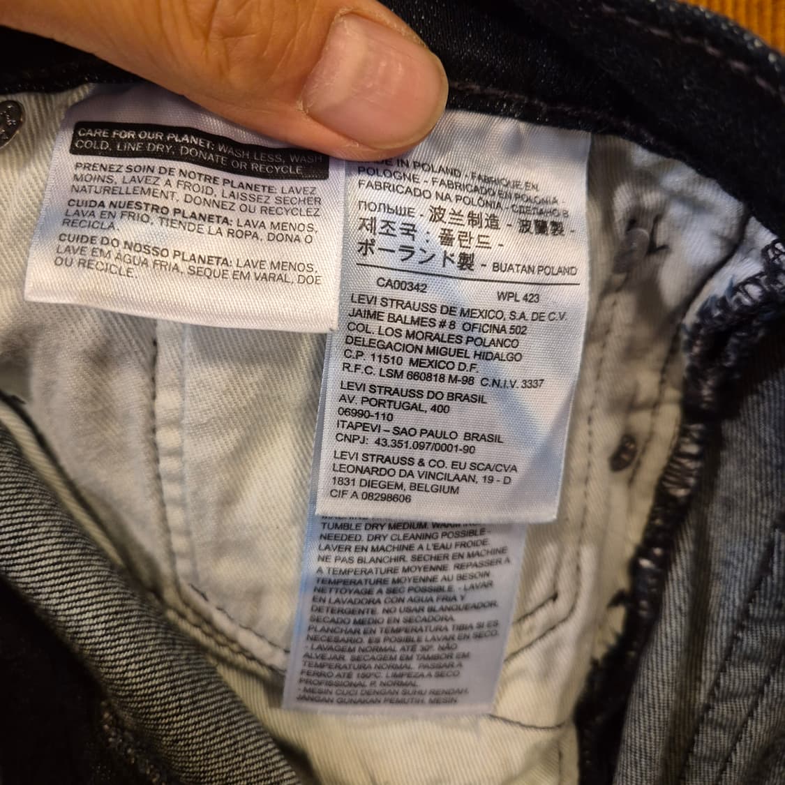 32인치 리바이스 511 진청바지  상품이미지4