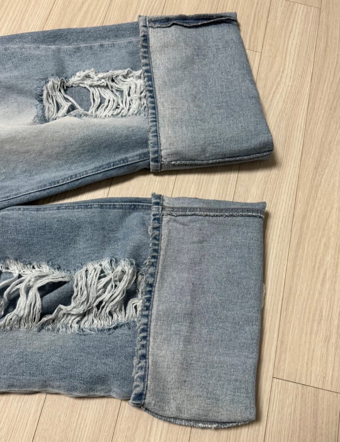 트리밍버드 스크래치 데미지 데님 팬츠 341480 상품이미지6