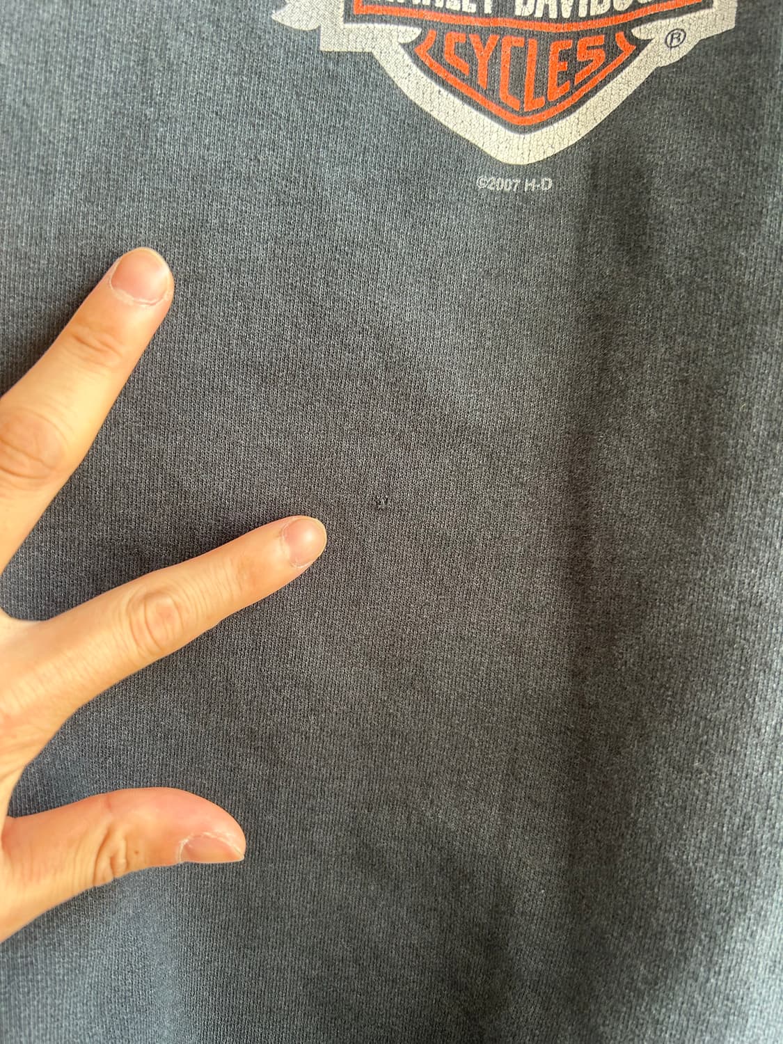 빈티지 할리데이비슨 실드로고 스웻셔츠 상품이미지6